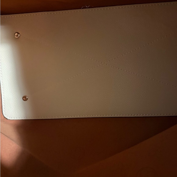 Louis Vuitton Ivory Perforated Monogram Tote with Brown Trim - Picture 4 of 5